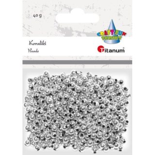 PERLES EN ARGENT 5MM 40G TITANUM SÉRIE CRAFT-FUN