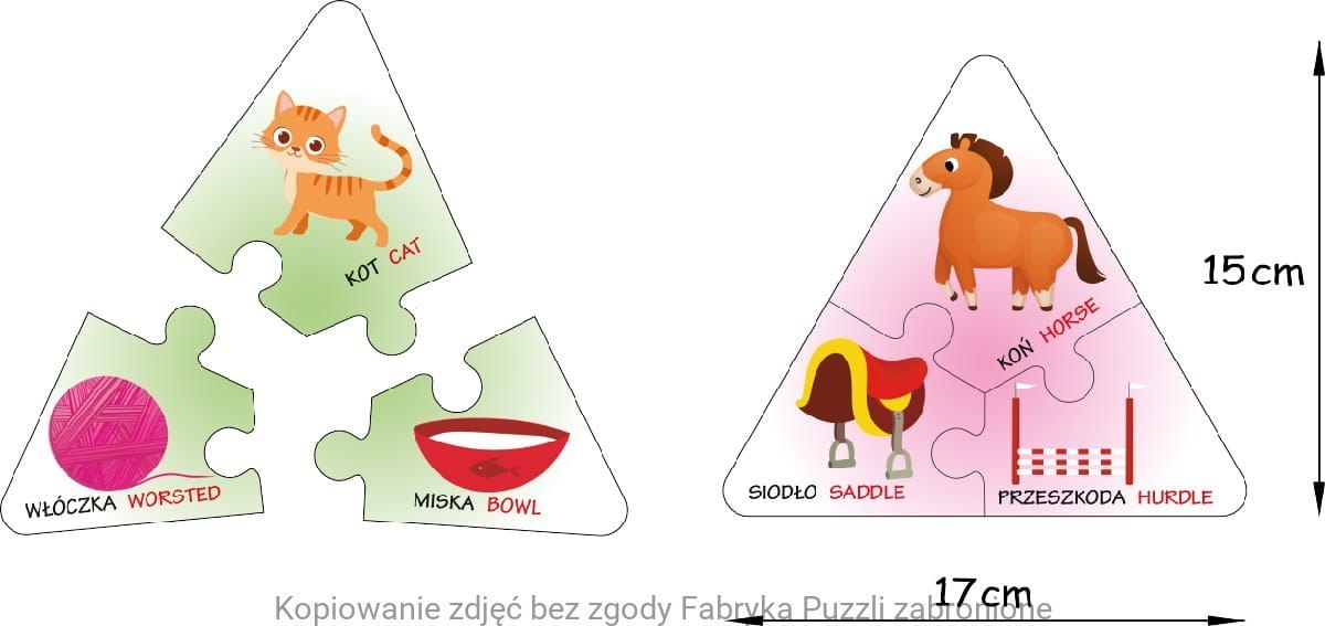 Associations - Puzzle éducatif polonais-anglais
