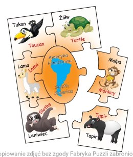 Animaux du monde - Petit puzzle intelligent