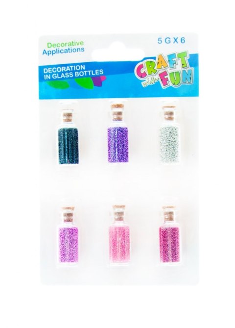 GLITTER LOOSE BALLS IN A BOUTEILLE CRAFT WITH FUN 463622