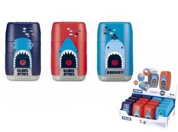 Taille-crayon - gomme MILAN COMPACT SHARK ATTACK , PUD. 16 PIÈCES.
