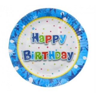 ASSIETTE PAPIER DIA.18 CM ANNIVERSAIRE GODAN GODAN