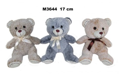 BOL PELUCHE 17CM ASSIS AU NŒUD SA DIMANCHE