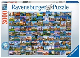 Ravensburger : Casse-tête 3000 pièces. - 99 vues d'Europe