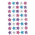 AUTOCOLLANTS FLEURS PAILLETTES CRAFT WITH FUN 501872 CRAFT WITH FUN