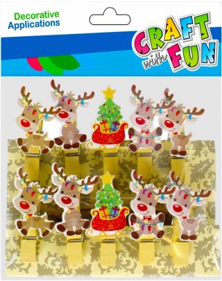 BOUCLES DÉCORATIVES RENNE NOËL CRAFT WITH FUN 501907 CRAFT WITH FUN