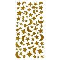 AUTOCOLLANT DÉCORATIF EVA STARS GOLD-GLITTER CRAFT WITH FUN 501778 CRAFT WITH FUN