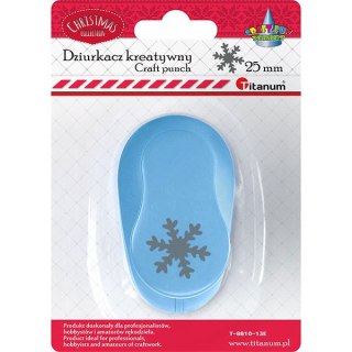 CREATIVE PUNCH 25MM SNOWFLAKE TITANUM SÉRIE CRAFT-FUN HASTA