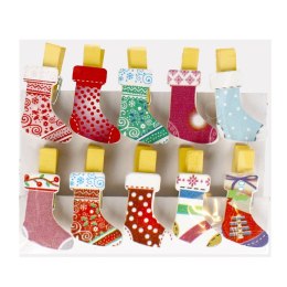 BOUCLES DÉCORATIVES CHAUSSETTES NOËL CRAFT WITH FUN 501909 CRAFT WITH FUN