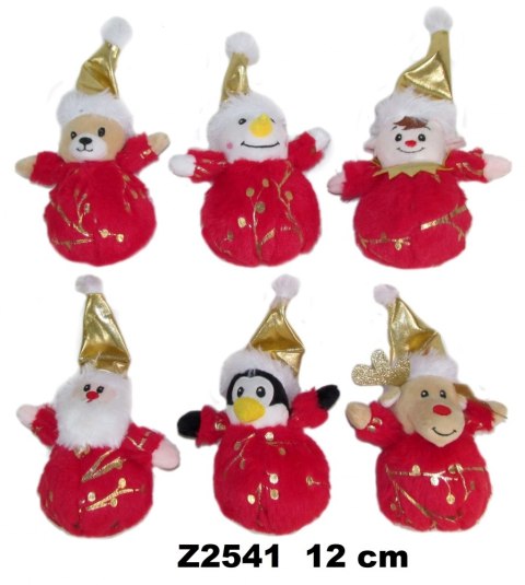 PELUCHE ANIMAUX 11CM PERE NOEL DIMANCHE