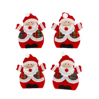 DÉCORATION EN FEUTRE AUTO-ADHÉSIVE PÈRE NOËL PACK DE 4 PCS. CRAFT AVEC PLAISIR 501376 CRAFT AVEC PLAISIR