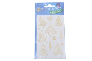 SAPIN DE NOËL À COLLER ZLO 80X160 2PCS 52273 ZF B/C ZWECKFORM