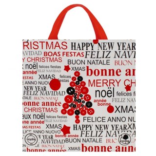 SAC TISSÉ EN PP AVEC OREILLES 340X340X180 SOUHAITS DE NOËL GAM 2195 GAM GAM