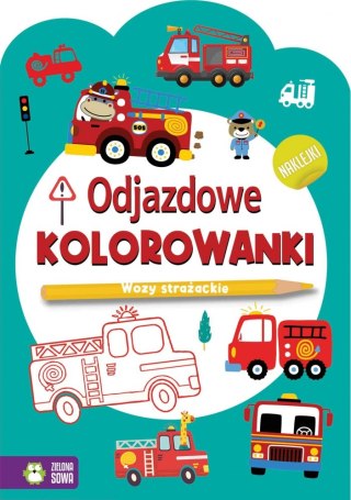 PAGES DE COLORIAGE FRAIS. CAMIONS DE POMPIERS PUBLIÉS PAR ZIELONA OWL