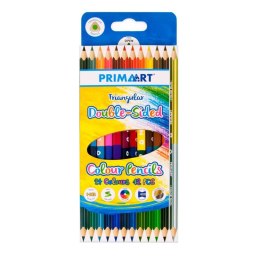 CRAYONS DOUBLE FACE 24 COULEURS TRIANGULAIRES PRIMA ART 396696
