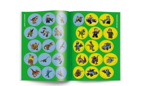 LIVRE DE PEINTURE 205X290 AUTOCOLLANTS LEGO JURASSIC AM