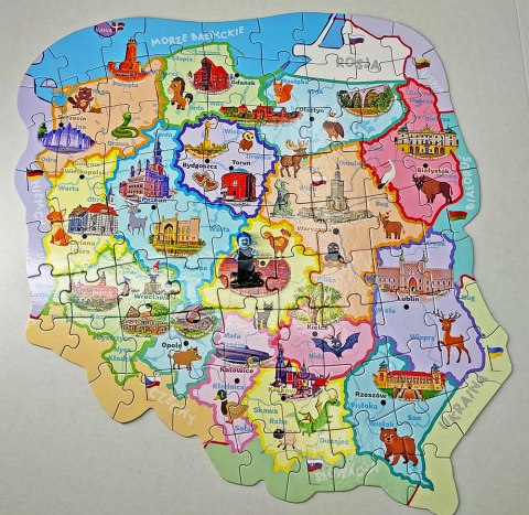 Carte de la Pologne - Puzzle du Petit Futé