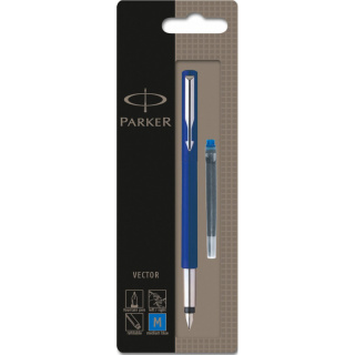 PARKER STYLO PLUME VECTOR BLEU BLISTER S0881011