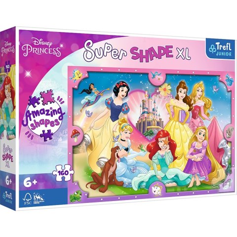 PUZZLE 160 pcs. MONDE ROSE DES PRINCESSES PUD TREFL 50025 TREF TREFL