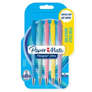 PAPER MATE STYLO FLEXGRIP ULTRA BLEU PAQUET DE 5 2162277 PAPER-MATE