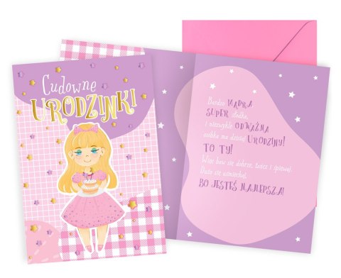 KARNET PR-496 CARTES PASSION ANNIVERSAIRE FILLE ENFANTS - CARTES