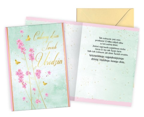 CARNET PR-506 FLEURS D'ANNIVERSAIRE CARTES PASSION - CARTES