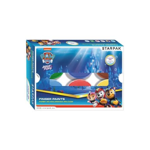 PEINTURE AU DOIGT 6 COULEURS 40ML PAW PATROL STARPAK STARPAK