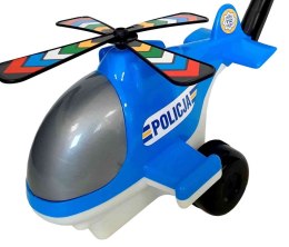 JOUET A POUSSER HELICOPTERE POLICE 50CM MACHINE