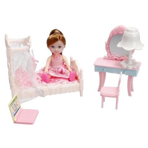 POUPEE 12CM AVEC ACCESSOIRES CHAMBRE MEGA CREATIVE 482427