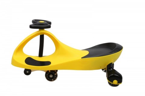 Gravity Rider Swing Car modèle 8097 LED roues en caoutchouc jaune-noir