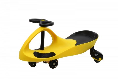 Gravity Rider Swing Car modèle 8097 LED roues en caoutchouc jaune-noir