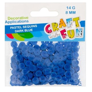 PAILLETTES RONDES PASTEL 8 MM NAVY CRAFT AVEC AMUSEMENT 439323