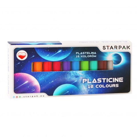 PLASTICINE 12 COULEURS ESPACE STARPAK 472911