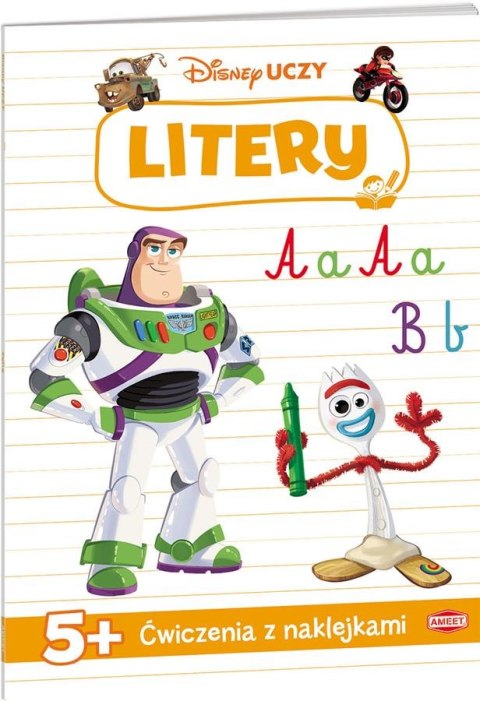 LIVRE ÉDUCATIF D'AUTOCOLLANTS A5 DISNEY FILMS LETTRES AMEET UDN-9301