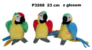 PELUCHE PERROQUET AVEC VOIX 25CM SA SUN-DAY