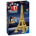 La Tour Eiffel la nuit. Puzzle 3D