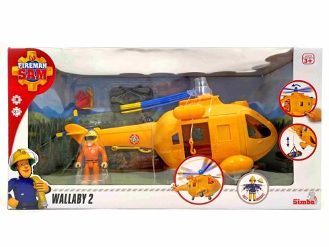 Hélicoptère Sam le Pompier Wallaby II avec figurine