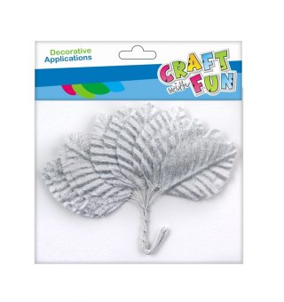 FIL D'EMBELLISSEMENT DÉCORATIF FEUILLE ARGENTÉE 5.5CM CRAFT WITH FUN 463898