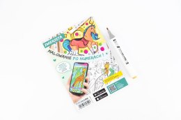 RAWMARK Animals cahier de coloriage interactif 15 feuilles combiné avec l'application mobile AR BOX