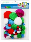POMPES DÉCORATIVES MIX COLOR ACRYLIC CRAFT WITH FUN 463920