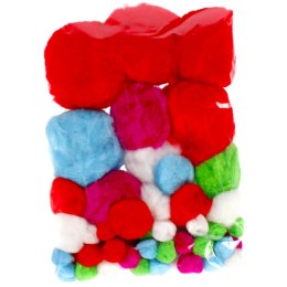 POMPES DÉCORATIVES MIX COLOR ACRYLIC CRAFT WITH FUN 463920