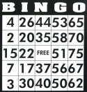 Bingo - ensemble de jeu noir (HG)