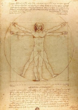 Puzzles de 1000 pièces L'Homme de Vitruve, Léonard de Vinci