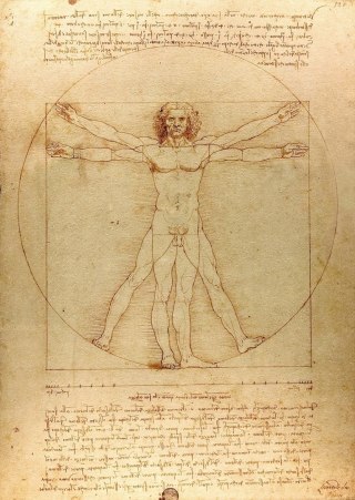 Puzzles de 1000 pièces L'Homme de Vitruve, Léonard de Vinci