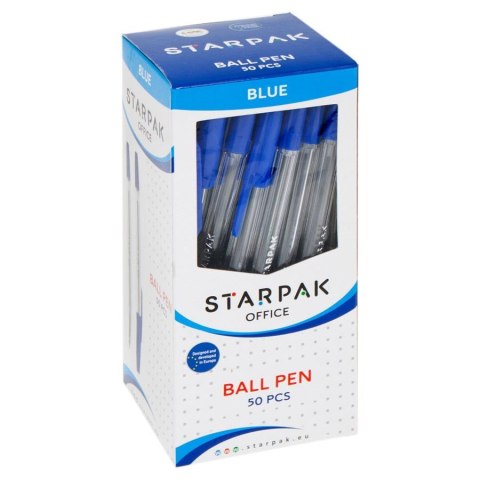 Stylo verrouillable Cristal - bleu - Starpak 144357