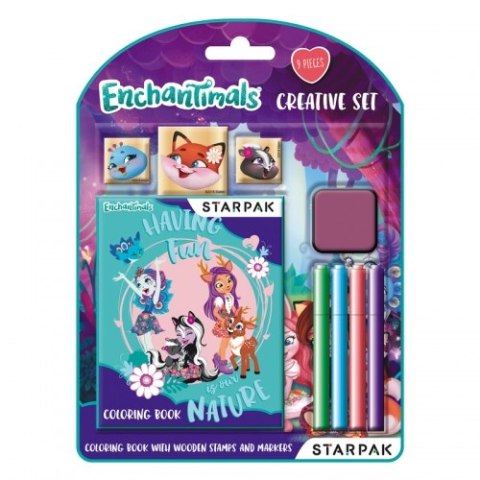 COFFRET DE COLORIAGE CRÉATIF ENCHANTIMALS STARPAK 405885