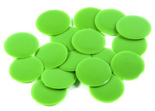 LARGE jetons (puces) - vert - paquet de 100