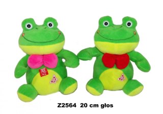 PELUCHE FUN AVEC VOIX 20CM ASSIS AVEC ARC SA DIMANCHE