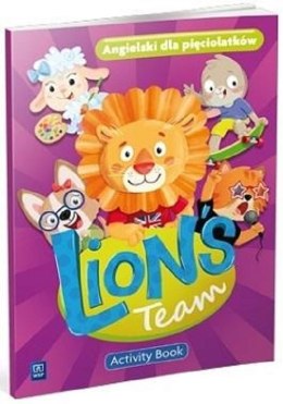 Langue anglaise Lion's Team Activity Book maternelle Cinq ans