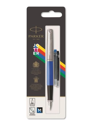 PARKER JOTTER ORIGINALS STYLO PLUME M CARTOUCHES BLEUES